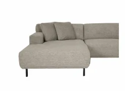 Hoeksalon Kent 390x230cm - stof - grijs