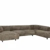 Hoeksalon Konstantinopol 398x217cm - stof - taupe