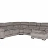 Hoeksalon Krall 344x300cm - stof - grijs - met relax