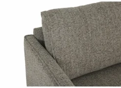 Hoeksalon Lamar 257x223cm - stof - lichtbruin