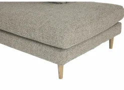 Hoeksalon Lamar 257x223cm - stof - lichtbruin