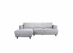 Hoeksalon Lambda 248,5x151cm - stof - ivoor