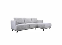 Hoeksalon Lambda 248,5x151cm - stof - ivoor