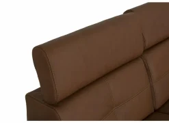 Hoeksalon Lana 289x227cm - leder - bruin