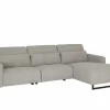 Hoeksalon Lexus 327x189cm - stof - grijs met relax