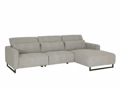 Hoeksalon Lexus 327x189cm - stof - grijs met relax