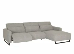 Hoeksalon Lexus 327x189cm - stof - grijs met relax
