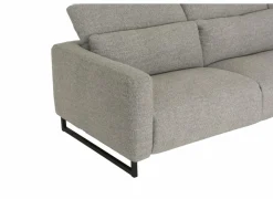 Hoeksalon Lexus 327x189cm - stof - grijs met relax