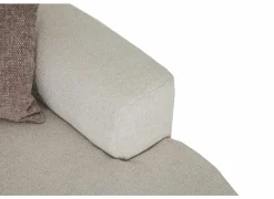 Hoeksalon Liva 325x161cm - stof - wit