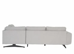 Hoeksalon Maltese 276x215cm - stof - lichtgrijs