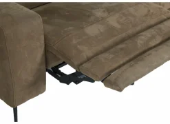 Hoeksalon Mana 272x174cm - stof - cognac met relax