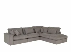 Hoeksalon Marlon 332x268cm - stof - grijs