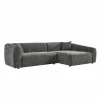 Hoeksalon Maui 285x163cm - stof - grijs