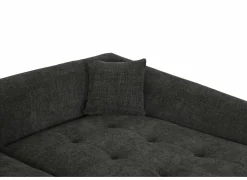 Hoeksalon Maui 285x163cm - stof - grijs