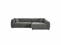 Hoeksalon Maui 285x163cm - stof - grijs