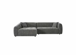 Hoeksalon Maui 285x163cm - stof - grijs