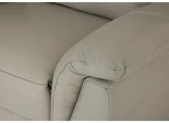 Hoeksalon May 289x289cm - leder - grijs & beige