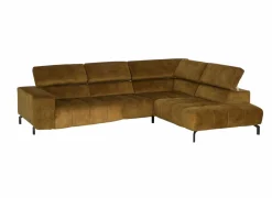 Hoeksalon Message-S 295x228cm - stof - goud