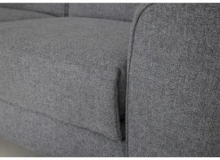 Hoeksalon Milton 302x238cm - stof - castle 153 grijs met relax