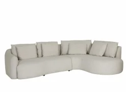 Hoeksalon Mimosa 318x230cm - stof - naturel