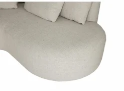 Hoeksalon Mimosa 318x230cm - stof - naturel