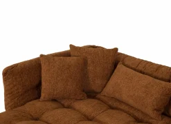 Hoeksalon Molise 300x185cm - stof - terra