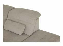 Hoeksalon Naja 353x255cm - stof - desert met bedfunctie en zitdiepteverstelling