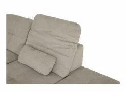 Hoeksalon Naja 353x255cm - stof - desert met bedfunctie en zitdiepteverstelling