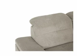 Hoeksalon Naja 353x255cm - stof - desert met bedfunctie en zitdiepteverstelling