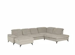 Hoeksalon Naja 353x255cm - stof - desert