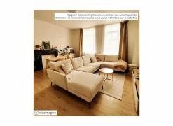 Hoeksalon Namur 293x160cm - stof - beige