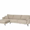 Hoeksalon Namur 293x160cm - stof - beige