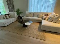 Hoeksalon New Polo 430x226cm - stof - beige