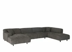 Hoeksalon New-Konstatinopol 398x217cm - stof - raven