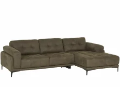 Hoeksalon Night 277x159cm - stof - groen