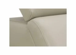 Hoeksalon Nyx 322x257cm - leder - lichtgrijs