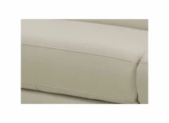 Hoeksalon Nyx 322x257cm - leder - lichtgrijs met relax