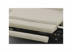 Hoeksalon Nyx 322x257cm - leder - lichtgrijs met relax