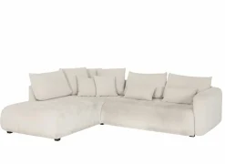 Hoeksalon Olivio 289x234cm - stof - beige