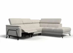 Hoeksalon Oltens 281x228cm - stof - beige met relax