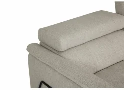 Hoeksalon Oltens 281x228cm - stof - beige met relax