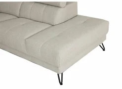 Hoeksalon Oltens 281x228cm - stof - beige met relax