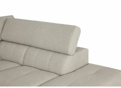 Hoeksalon Oltens 281x228cm - stof - beige met relax