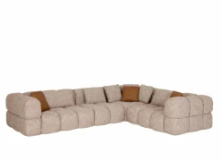 Hoeksalon Parkaway 350x270cm - stof - roze