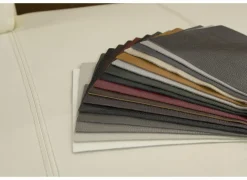 Hoeksalon Play 430x315cm - leder - wit met relax