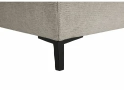 Hoeksalon Poppy 317x249cm - stof - beige met relax & bedfunctie