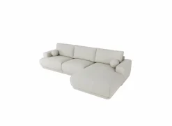 Hoeksalon Ramusio 319x169cm - stof - beige