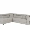 Hoeksalon Rezzo 291x226cm - stof - beige met relax