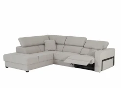 Hoeksalon Rezzo 291x226cm - stof - beige met relax