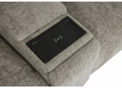 Hoeksalon Roll 362x265cm - stof - turtledove met relax & opbergruimte